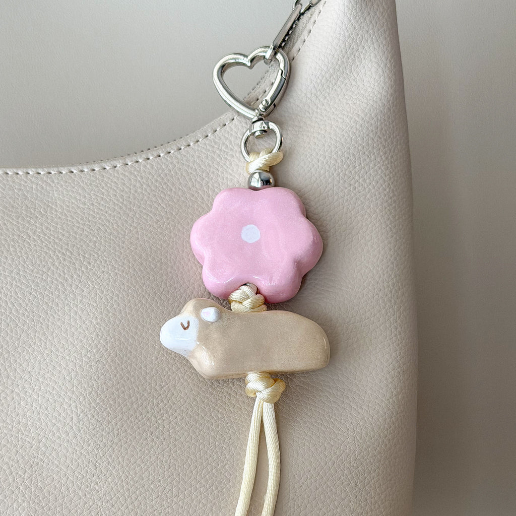 Pink Flower Charm