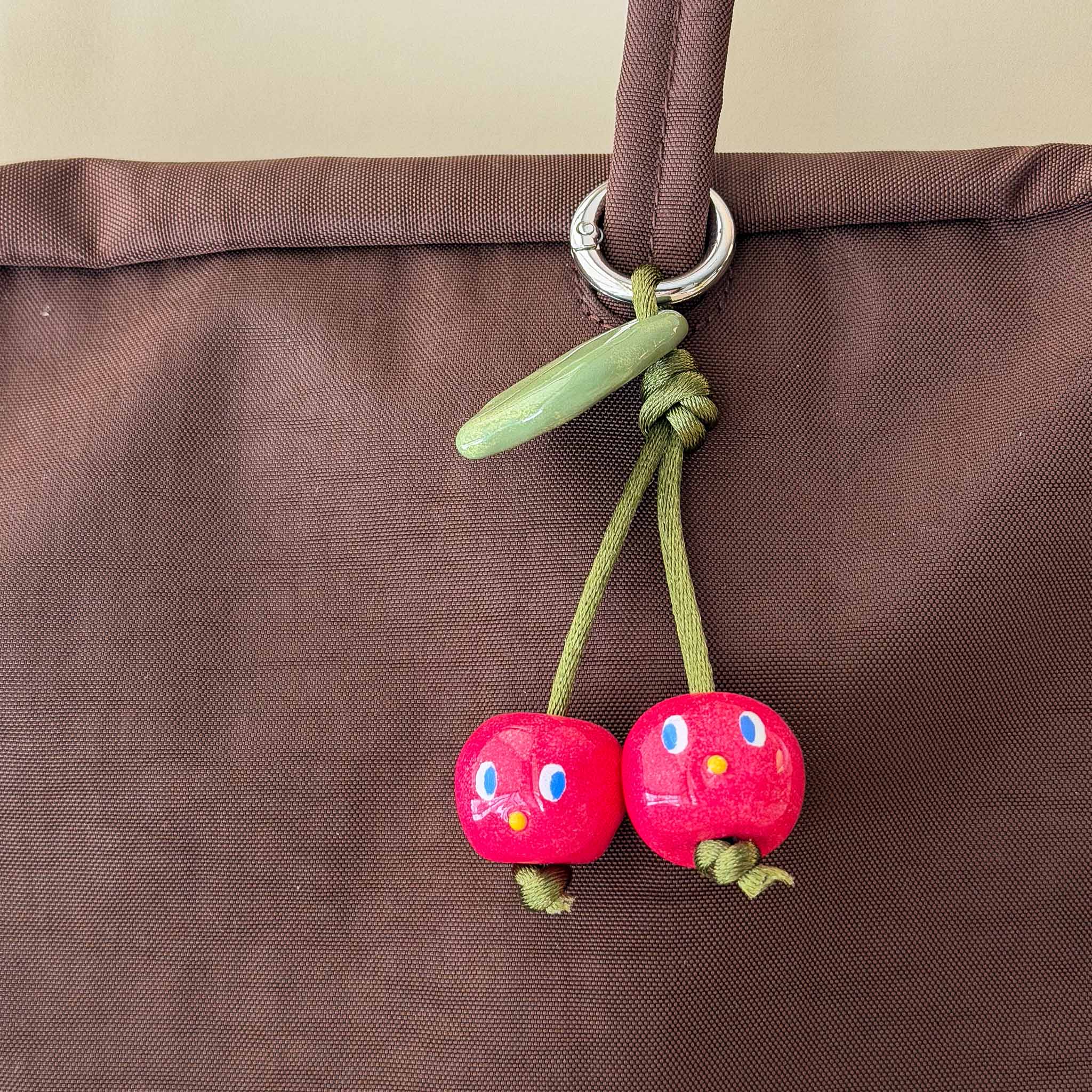 Shy Cherries Bag Charm