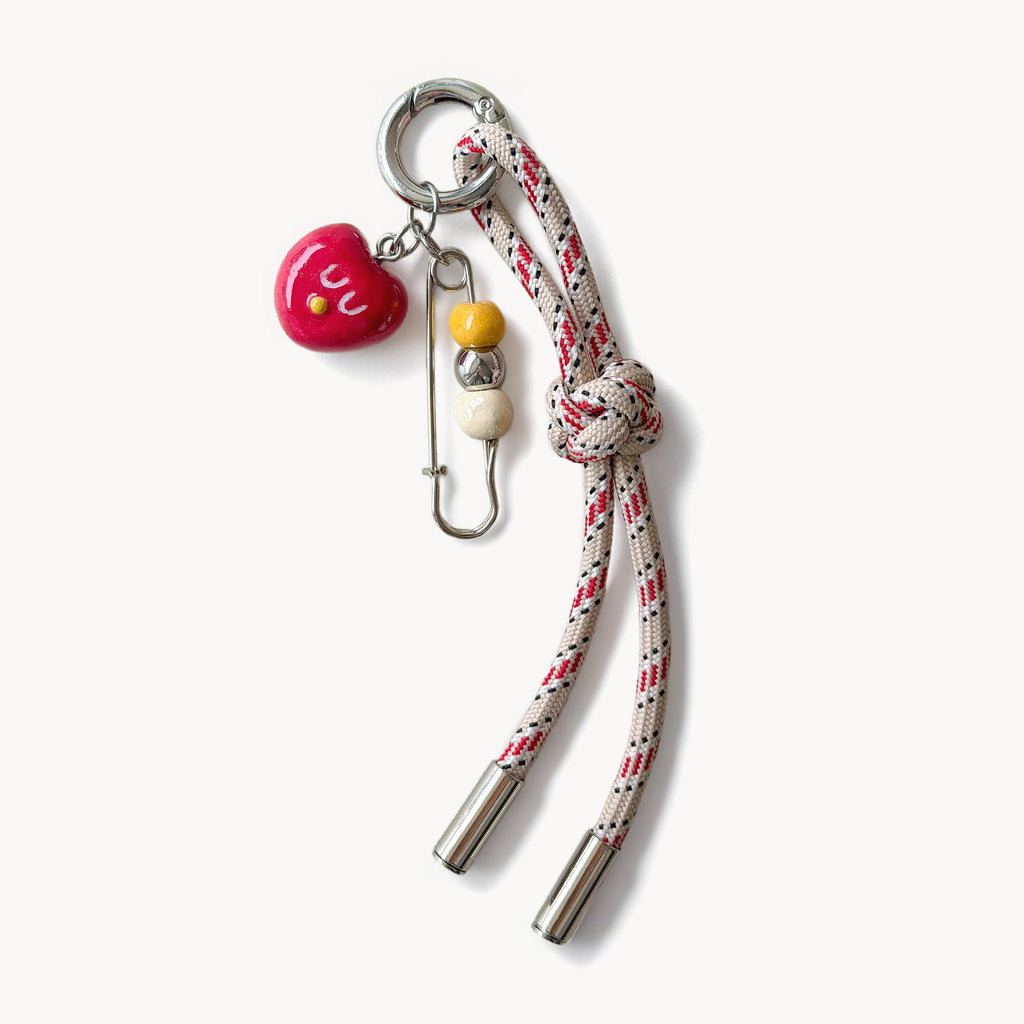 Red Heart Bag Charm