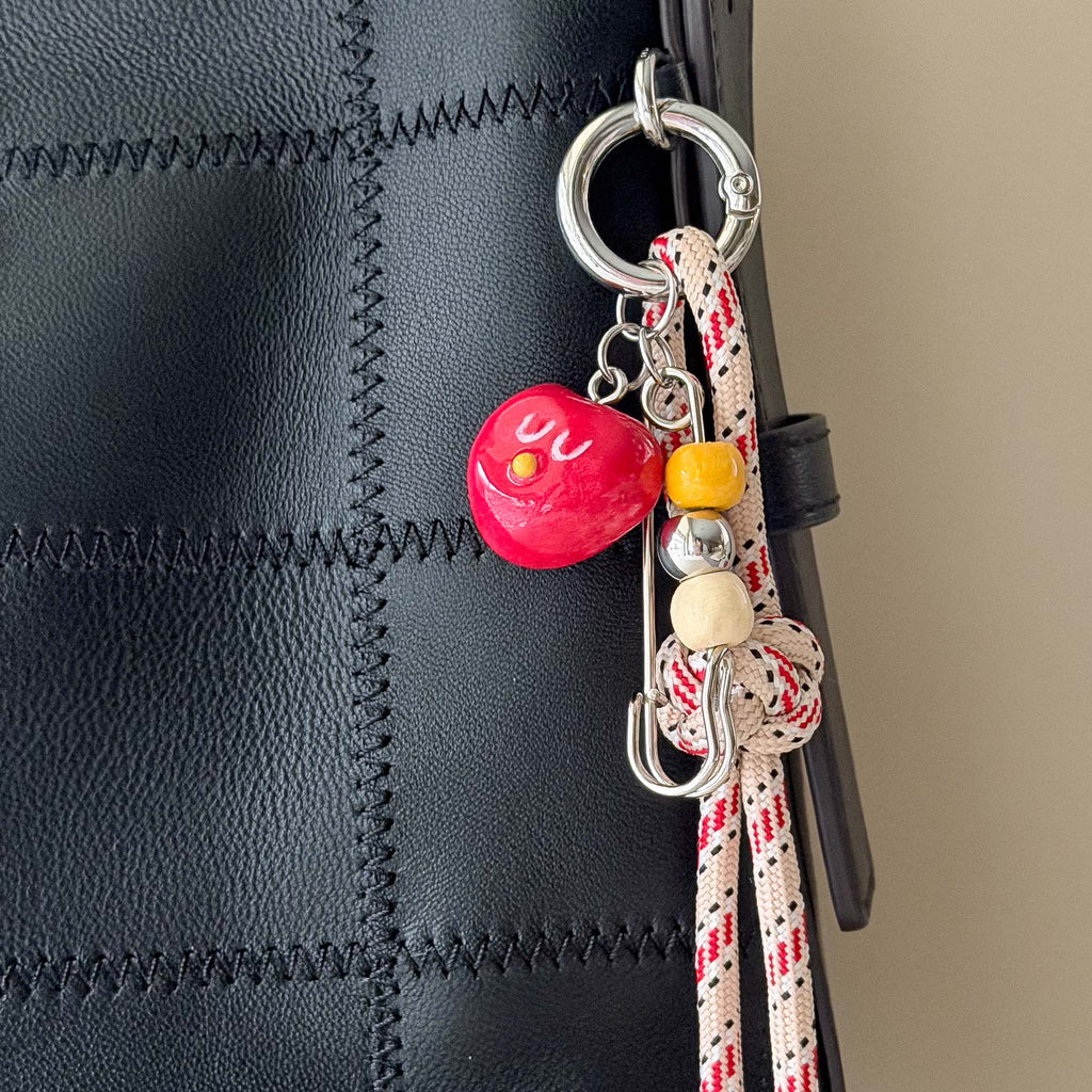 Red Heart Bag Charm