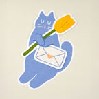 Blooming Cat Tuck-In Greeting Card