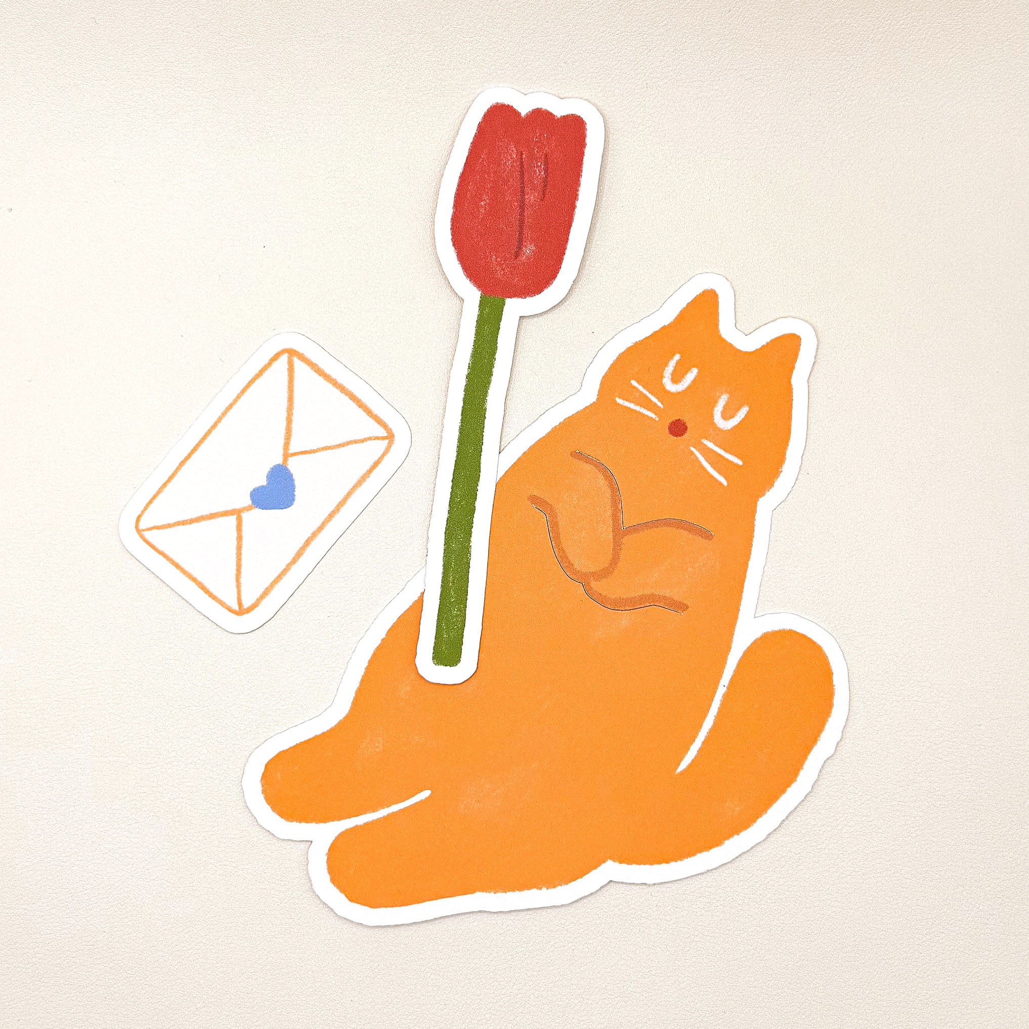 Blooming Cat Tuck-In Greeting Card