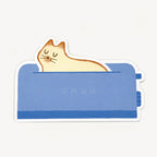 Toasty Cat Tuck-In Greeting Card