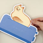 Toasty Cat Tuck-In Greeting Card