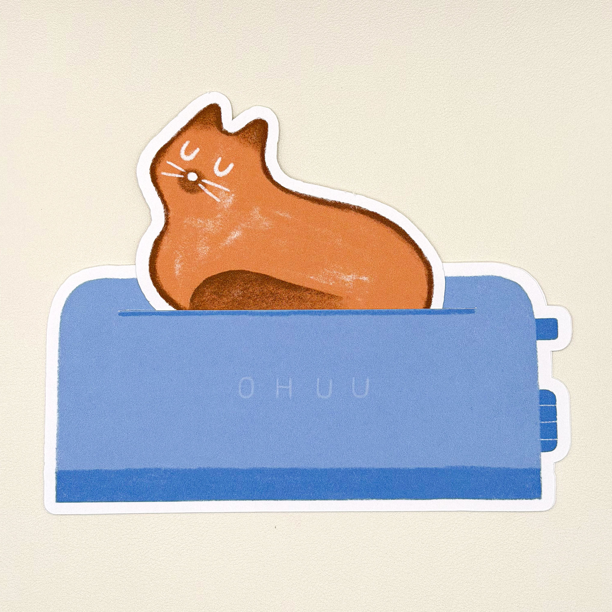 Toasty Cat Tuck-In Greeting Card