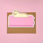 Toasty Cat Tuck-In Greeting Card