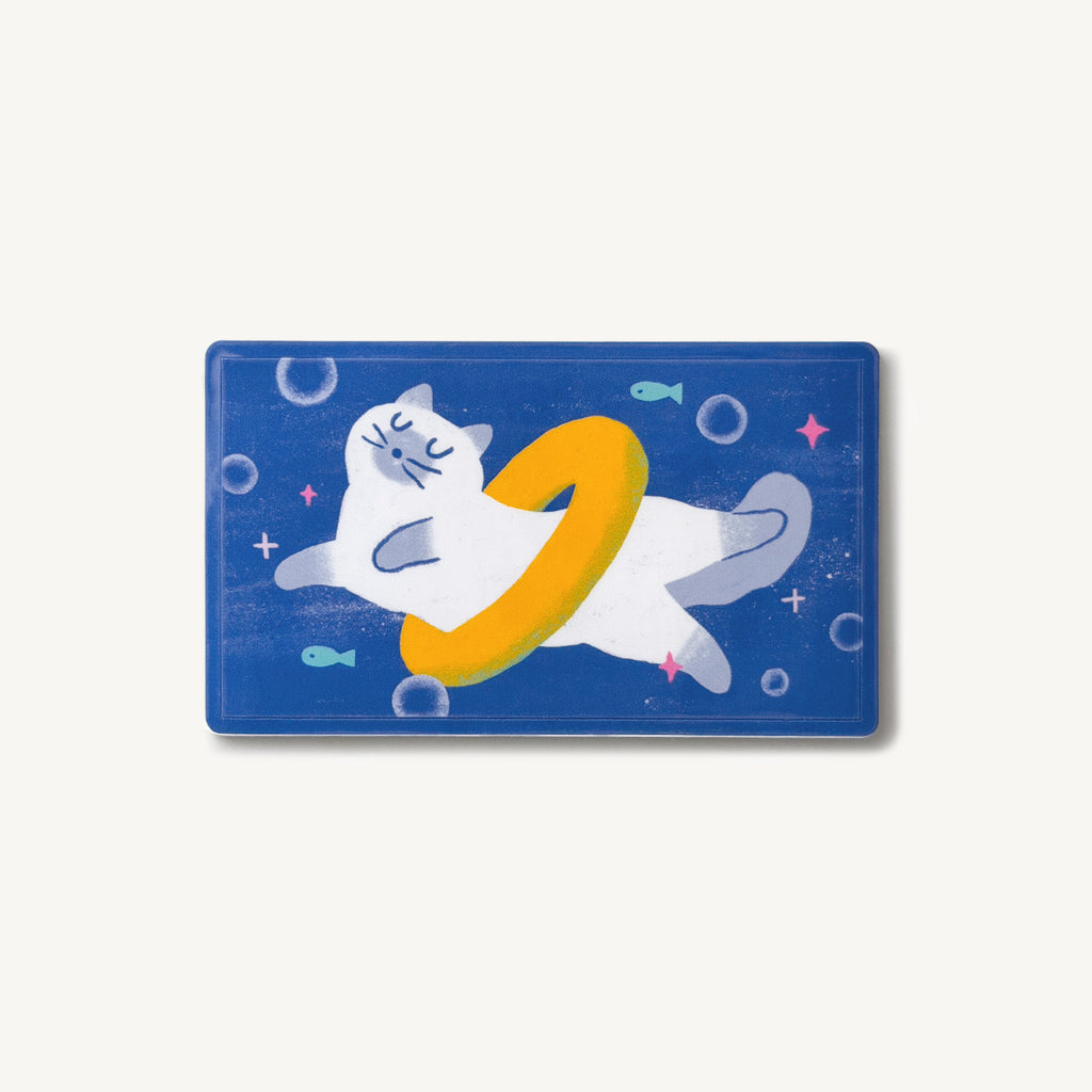 Floating Cat Sticker