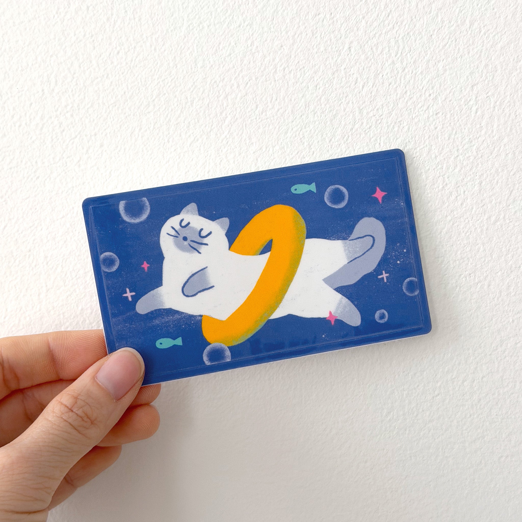 Floating Cat Sticker