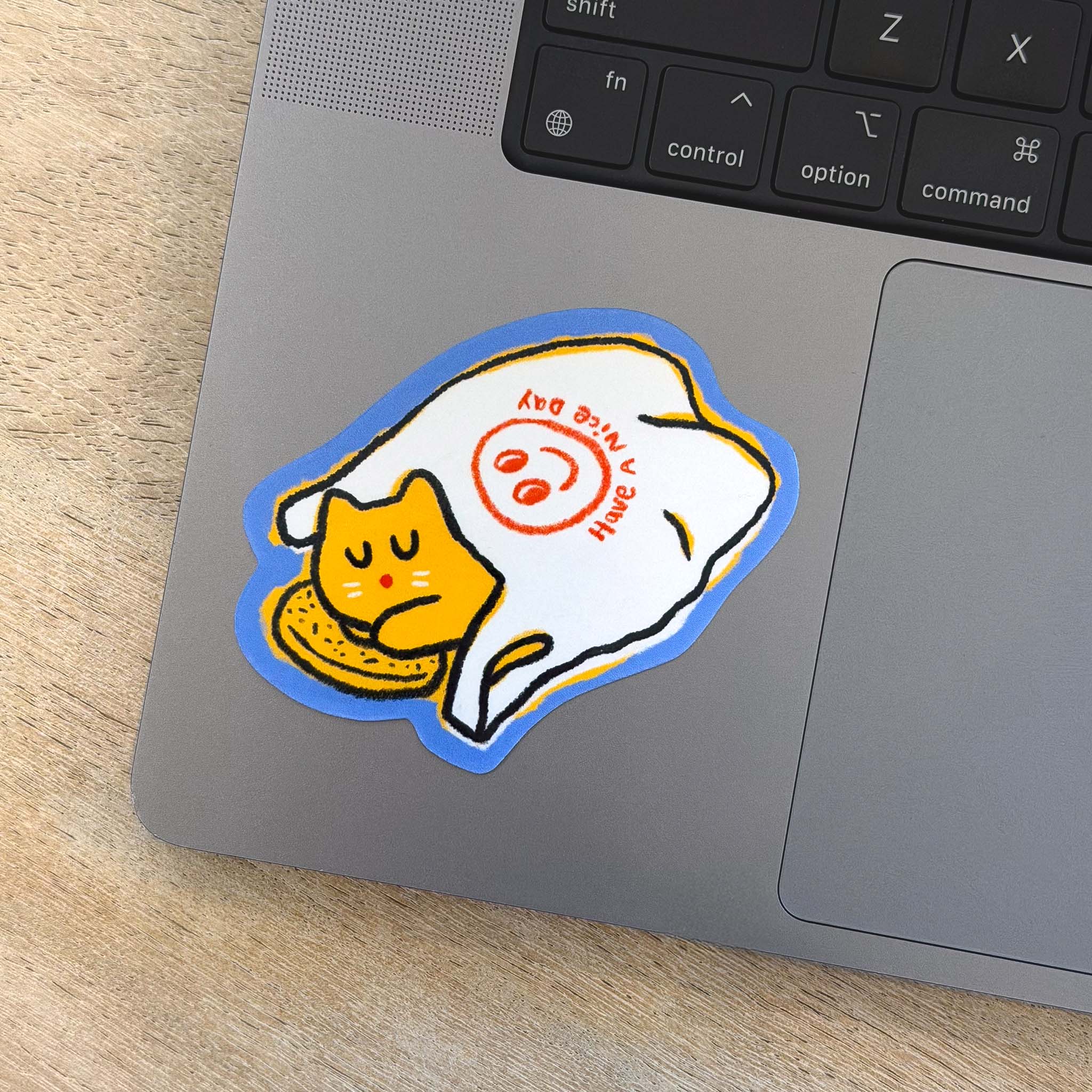 Meow York Deli Cat - Have a Nice Day Bagel Sticker