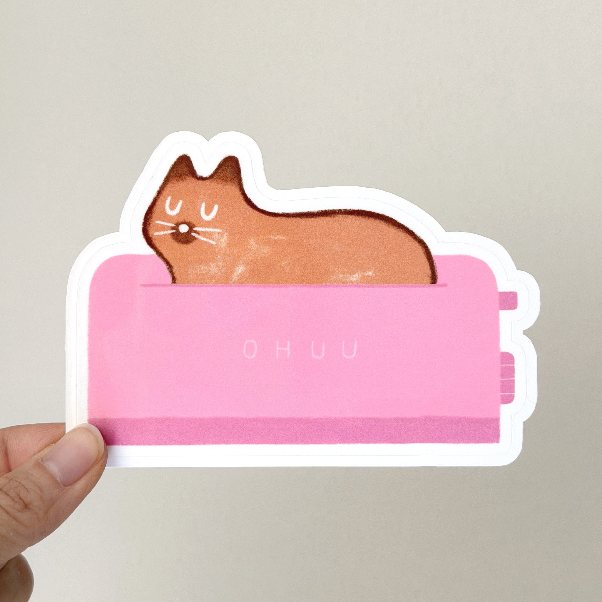 Toasty Cat Sticker